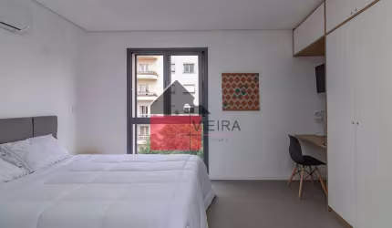 Studio à venda, Higienópolis,  Studio mobiliado, excelente localização, 1 Dormitório com armários C