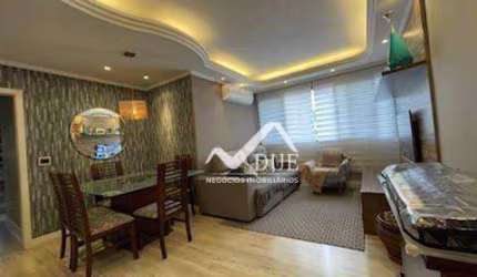 Apartamento com 2 dormitórios à venda, 78 m² por R$ 535.000,00 - Campo Grande - Santos/SP