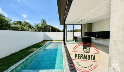 Casa Térrea com 3 suítes à venda, 244 m² por R$ 2.900.000 - Alphaville Jundiaí - Jundiaí/SP