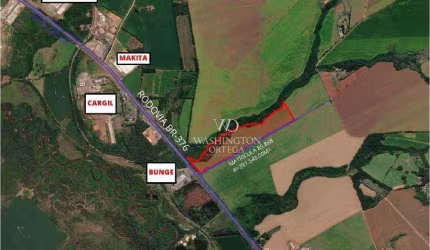 Área à venda, 391543 m² por R$ 70.477.740,00 - Cará-cará - Ponta Grossa/PR
