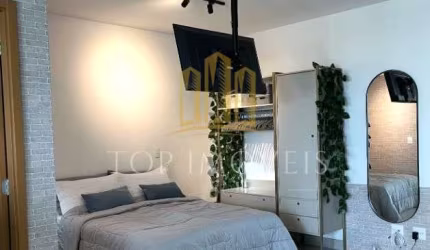 maravilhoso apartamento studio luxuosamente mobiliado no jardim aquarius