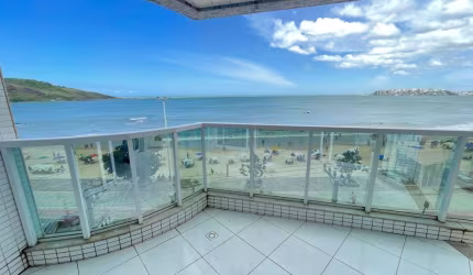 Apartamento 3 quartos, sendo 2 suítes à venda, frente mar da Praia do Morro, Guarapari ES.