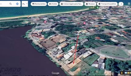 Terreno / Lote murando à venda com 360 m² em Nova Guarapari-ES, frente lagoa.