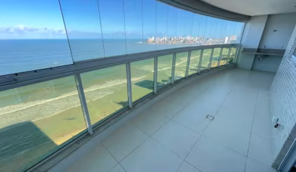 Apartamento 3 quartos à venda de frente para o mar da Praia do Morro, Guarapari ES - Lazer completo, piscina, espaço gourmet.