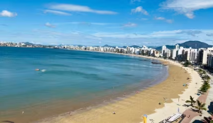 Apartamento 4 suítes  à venda de frente mar da Praia do Morro, Guarapari - ES