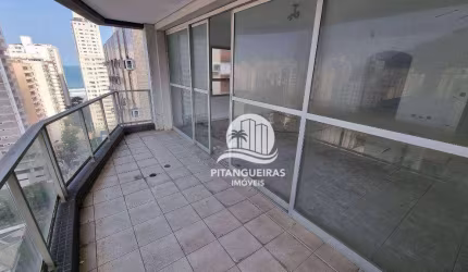 Praia de Pitangueiras, Altíssimo Padrão, Varanda Espetacular com Vista para o Mar, 2 Garagens, Lazer, 250 m² de área útil.