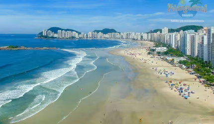 Pitangueiras - Frente total para o mar - 285 m² úteis - 2 vagas de garagens demarcadas.