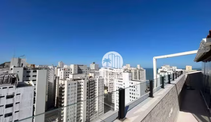 COBERTURA REFORMADA 1 QUADRA DA PRAIA, COM 4 DORMITÓRIOS SENDO 2 SUÍTES