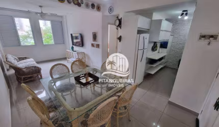 Apartamento com 1 dormitório à venda, 55 m²- Pitangueiras - Guarujá/SP