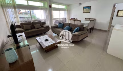 Apartamento com 4 dormitórios para alugar, 134 m² - Pitangueiras - Guarujá/SP