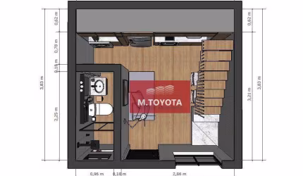 Apartamento tipo loft - para locação residencial ou comercial