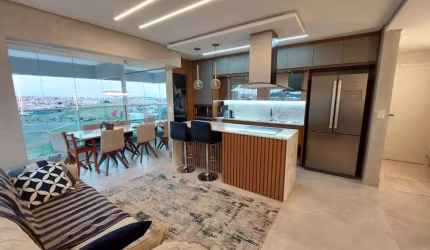 BELÍSSIMO APARTAMENTO MOBILIADO COMPLETO NO CONDOMÍNIO LE JARDIN EM INDAIATUBA