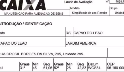 Oportunidade Única em CAPAO DO LEAO - RS | Tipo: Terreno | Negociação: Venda Direta Online  | Situação: Imóvel