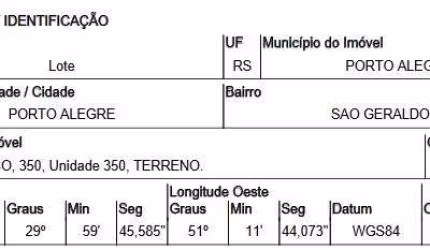Oportunidade Única em PORTO ALEGRE - RS | Tipo: Terreno | Negociação: Leilão  | Situação: Imóvel