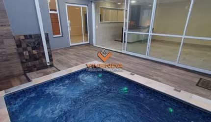 CASA NOVA C/ 3 SUITES, 3 VAGAS, PISCINA AQUECIDA NO PRIMO ME