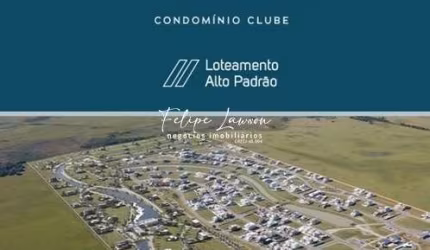 Lote com 303,77m² Fundo muro, frente ao lago