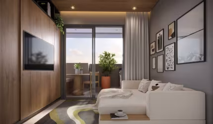 Agradável studio para venda com 1 quarto, 32.33m²