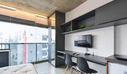 Versátil studio para venda com 1 quarto, 21m²