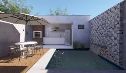 Casa no condomínio Villa Hipica Residence para venda com 2 quartos, sendo 1 suíte, 82m²