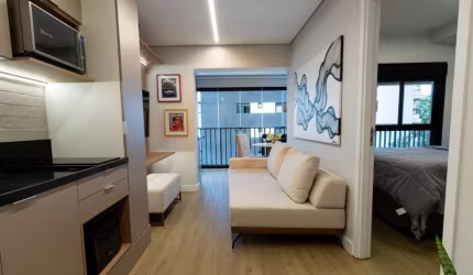 Espetacular apartamento tipo para venda com 1 quarto, 34m²