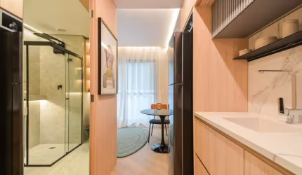 Versátil studio para venda com 1 quarto, 25m²