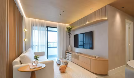 Elegante apartamento tipo para venda com 2 quartos, sendo 1 suíte, 65m²