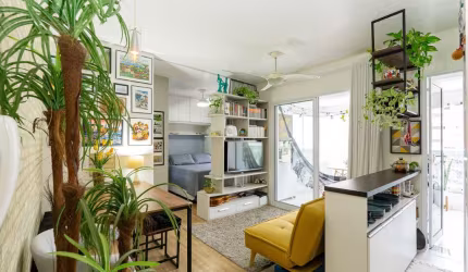 Funcional apartamento tipo para venda com 1 quarto, 42m²