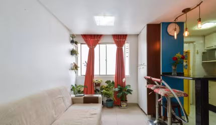 Sensacional apartamento tipo para venda com 1 quarto, 48m²