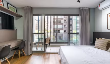 Elegante studio para venda com 1 quarto, 32m²