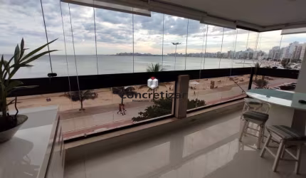 Apartamento Frente Mar à Venda com 3 Quartos na Praia do Morro Guarapari-ES