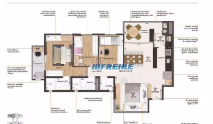 Lançamento de apartamento com 3 dormitórios à venda, 83 m² por R$ 789.900 - Vila Floresta - Santo André/SP