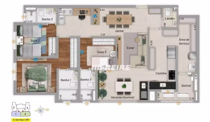 Apartamento com 3 dormitórios à venda, 110 m² por R$ 1.805.000,00 - Santa Paula - São Caetano do Sul/SP