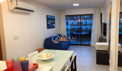 Lindo Flat 73m² 2 Qts 1 Suíte Mobiliado 1 vaga no Lê Fleur Plinésia
