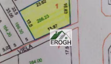 Terreno à venda, 286 m² por R$ 827.000,00 - Jardim - Santo André/SP