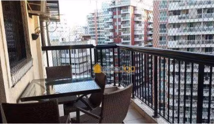 Apartamento com 3 dormitórios à venda, 95 m²  - Vital Brasil - Niterói/RJ