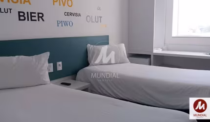 Apartamento (flat) 1 dormitórios, portaria 24 horas, elevador, em condomínio fechado