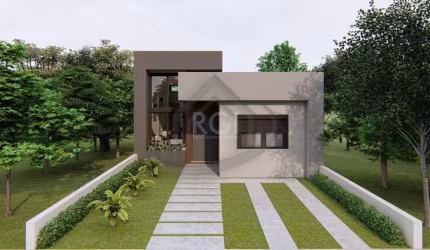 Bela casa térrea em construção, entrega para o final de Agosto. Com ótimo padrão construtivo, material de primeira qualidade. O imóvel conta com 3 dormitórios, sendo 1 suíte, ampla sala de estar com l