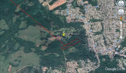 Na Lomba do Pinheiro, um amplo terreno: são 27mil metros quadrados em região arborizada e de plena expansão. Com plenas condições de habitabilidade, o imóvel possui avaliação emitida com laudo de vist