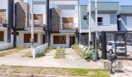 Sobrado de 03 dormitórios sendo 01 suíte com espaço para closet, living amplo 02 ambientes com churrasqueira, cozinha com tampo e pia, área de serviço, lavabo, pátio interno fechado, amplo terraço com
