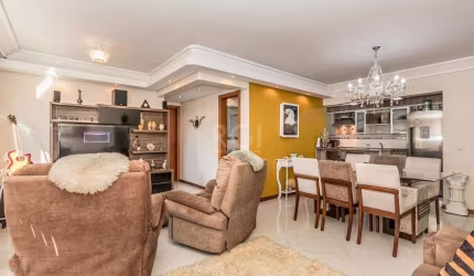 APARTAMENTO DE 3 DORMITÓRIOS -PARTENON - de FRENTE -  73,42 m²  - sendo 1 suíte, cozinha, dois banheiros, sala de estar e sala de jantar. Área de serviço. Churrasqueira no apartamento Uma vaga coberta