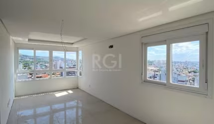 Apartamento Novo de 91m² privativos, 3 dormitórios (1 suíte) com persianas em 2 folhas e piso laminado, living com piso em porcelanato Portobello (90cm x 90cm), sanca em gesso pronta para iluminação, 