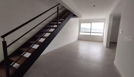Apartamento duplex com 2 suítes!&lt;BR&gt;&lt;BR&gt;Apartamento diferenciado! Living com cozinha integrada com churrasqueira e lavabo. Parte superior com 2 suítes. Possui vaga para 2 carros. Edifício 