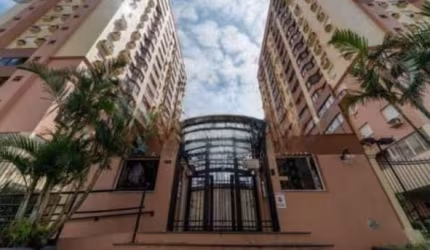 Apartamento medindo 88,23 m²,  com três dormitórios sendo um com suíte, sala para dois ambientes  com sacada e churrasqueira, cozinha integrada com a área de serviço, banheiro social, duas vagas de ga