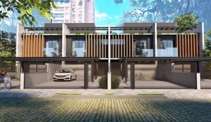 Casa de alto padrão no bairro Tristeza. Localizadas próximas a Wenceslau Escobar as casas contam com 177m² privativos, 03 suítes sendo 01 master. Living amplo para 02 ambientes com lareira, cozinha am