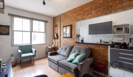 Apartamento de 1 Dormitório - Bairro Menino Deus - Reformado e Semi-Mobiliado - Excelente Localização&lt;BR&gt;&lt;BR&gt;Este encantador apartamento de 44 m² é a escolha perfeita para quem busca confo