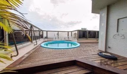 Vende-se ampla cobertura com 2 quartos transformados em 1 ampla suíte martes com closet, piscina, vista panoramica - 175m² - Auxiliadora