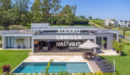 Linda casa com 5 suítes e piscina no condomínio Terras de São José II em Itu SP. 2.160at 557m2.ac