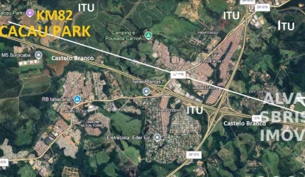 Área industrial e comercial a 10km do CACAU PARK.  Com 3.1 milhoes de ms2.  Com frente de 1 km linear beirando a Rodovia Castelo Banco (km75)