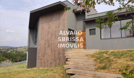 Excelente casa nova à venda com 3 suítes e piscina 708 m² no Condomínio Campos de Santo Antônio II em Itu/SP com linda vista panorâmica da mata nativa