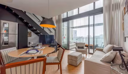 Apartamento duplex alto padrão à venda e para locação no Condomínio Forma Itaim em São Paulo - SP